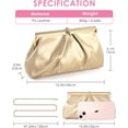 thumbnail image 4 of Clutch Purses for Women, PU Leather Formal Evening Bags  Party Handbags Wedding  Prom Clutches, 4 of 6