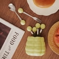 thumbnail image 5 of Ceramic fruit salad tableware jar, large-caliber design, with 3 spoons and 3 forks., 5 of 10