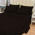 thumbnail image 4 of Mutlu Home Goods 6 Piece Coffee Solid Print Rayon/Bamboo Bed Sheet Sets, King Size, 4 of 5