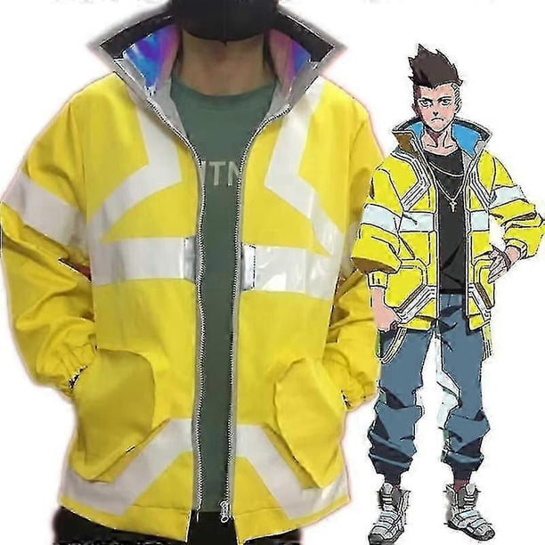 Anime Cyberpunk David Martinez Cosplay Costume Stand Collar Jacket Hoodie Zipper Coat Punk Adult Men