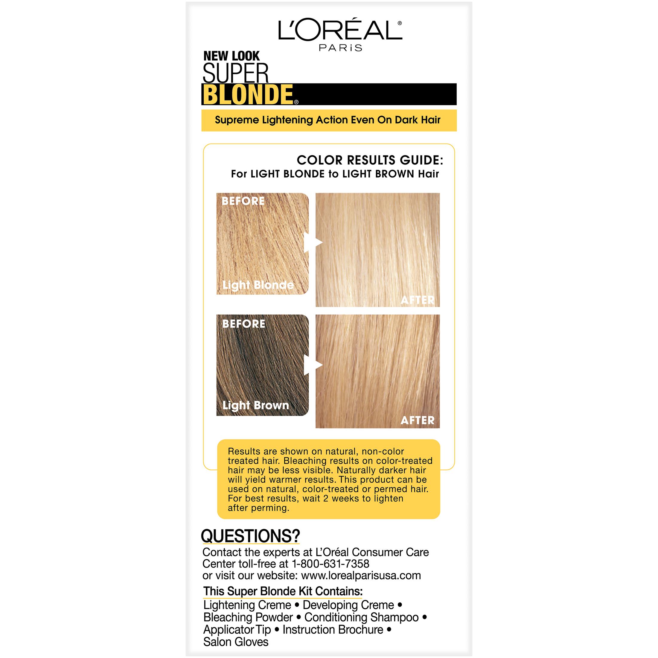 L'Oreal Paris Super Blonde Creme Hair Color Lightening Kit, 205 Light Brown To Light Blonde - image 5 of 6