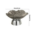 thumbnail image 3 of Gold and Silver Fruit Tray with Drainage Base, Serving Platter for Living Room Coffee Table, Multi-Purpose Snack and Candy Dish for Home Entertainment and Party Setup, 3 of 6