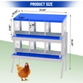 thumbnail image 4 of Chicken Nesting Boxes for Chickens, Metal Roll Away Nest Box with Lid Cover for Chicken Coop, Easy Egg Collection and Egg Protection, Hen Roosting Boxes, Orange, 4 of 7