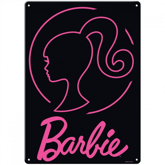Barbie Silhouette Metal Sign