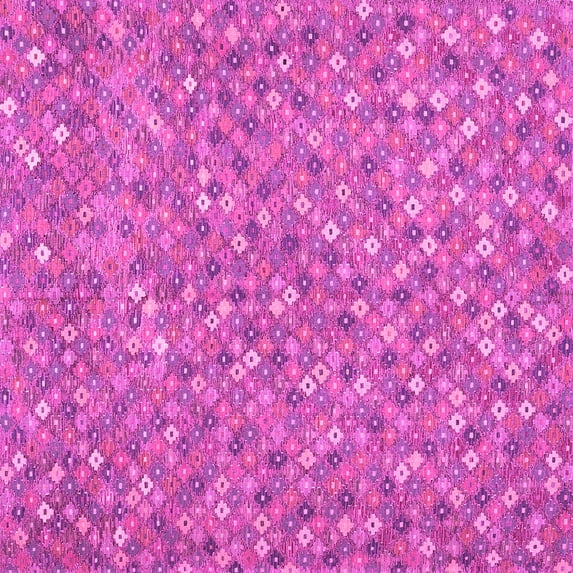Ahgly Company Indoor Square Southwestern Pink Country Area Rugs, 7' Square