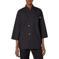 thumbnail image 6 of Vtex 0975-0101 Epic 3 By 4 Sleeve Chef Shirt, Black, Extra Small, 6 of 6