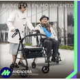 thumbnail image 4 of MEDICAL STORE Andadera Con Rueda De 6 Pulgada Rollator Andador De Acero Equipo De Rehabilitación  Andador Rodante Para Personas Mayores Andador Plegable Para Apoyar A Una Persona Soporta hasta 135 Kg, 4 of 9