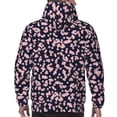 thumbnail image 7 of Kdxio Flower Print Mens Casual Hooded Collar Drawstring Hoodies Pullover Sweatshirts Casual Long Sleeve Shirts-4X-Large, 7 of 7
