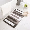 thumbnail image 1 of TopLLC Soft Microfiber Striped Bathroom Rugs Bath Mat Extra Thick -Slip Bath Rugs, 1 of 4