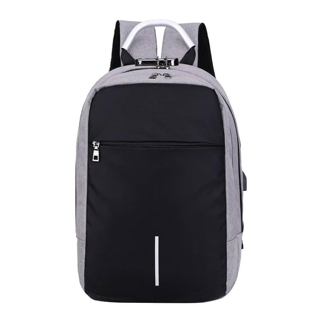 Mochila de viaje para portátil, transpirable, ligera, para la universidad, para mujer y hombre. Gris claro