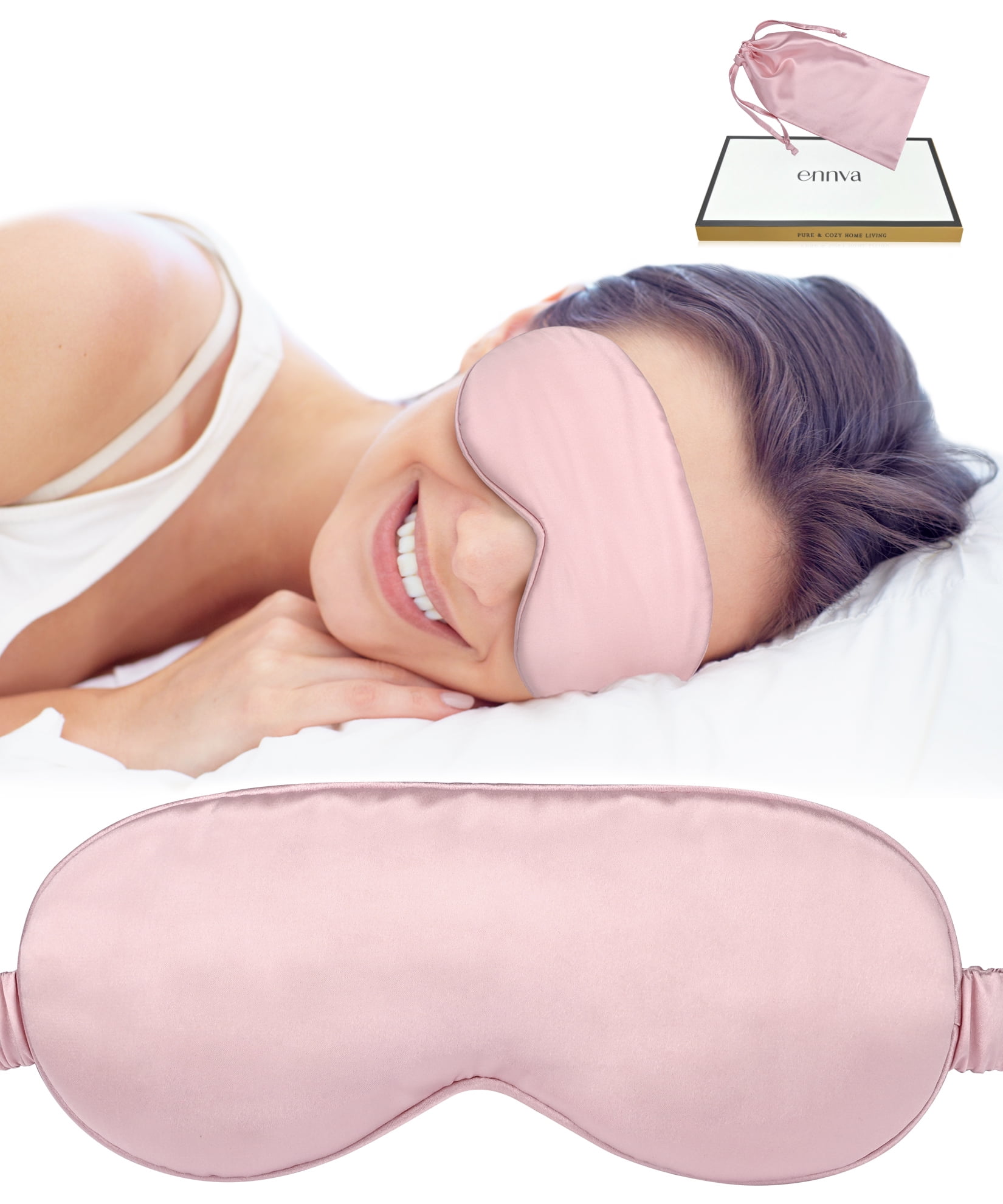 ennva Sleep Mask 100 22 Momme Mulberry Silk for Sleeping,Soft Sleep