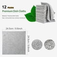 thumbnail image 3 of Paños de Limpieza de Microfibra, 12Pcs Trapos de Microfibra, Súper Absorbente, Lavable y Reutilizable, Microfibras para Abrillantador de Coches/Ventana/Cocina/Vidrio (Gris), 3 of 4