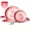 Pink + White, variant on 12 Piece Dinnerware Set ,Chip Resistant, Dinnerware Sets, Plates, Dishes, Bowls, Service for 4, Green And White