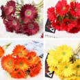 thumbnail image 2 of FRCOLOR 7Pcs African Daisy Flower Yellow 12.6*9.4in Plastic Pu Iron Wire Home Decorative Accessories Festivals, 2 of 8