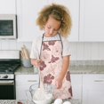 thumbnail image 4 of Pioneer Flower Floral Print Pattern Kids Aprons for Girls and Boys,Adjustable Neck Strap Toddler Aprons for Kids Cooking Baking, 4 of 7