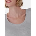 thumbnail image 5 of No Boundaries Scoop Neck Tee with Short Sleeves, Women's, 5 of 8