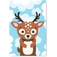 thumbnail image 1 of Awkward Styles Little Deer in Clouds Baby Room Decals Deer Printed Poster Wall Art Animal Printed Poster UInframed Picture Baby Room Decorations Clouds Inspirational Wall Art Deer Wallpaper, 1 of 3