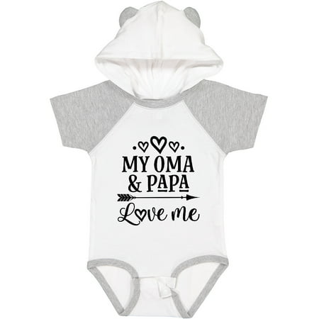 

Inktastic Oma and Papa Love Me Gift Baby Girl Bodysuit