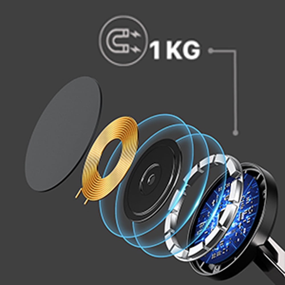 4 in 1 Aluminum Alloy Magnetic Wireless Charger Stand for Charger Stand Sdxps Fast Wireless Charging Station for iPhone 15 14 13/12 Series Apple Watch Airpods with LED Lamp 18W Adapter Black