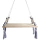 thumbnail image 1 of Estante de pared, estante flotante, soporte de madera, columpio, estante de pared colgante, tablero de pared, tablero de macarrón, decoración de guardería para niñas, 38x14x1cm Adepaton MZQ-0231-2, 1 of 4