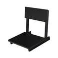 thumbnail image 4 of Silla Tatami, Silla con respaldo, Muebles auxiliares, Asiento de madera sin patas para portátil Negro, 4 of 9