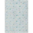 thumbnail image 2 of Addison Rugs Chantille Indoor/Outdoor Transitional Kids Teal Machine Washable Rectangle Rug, 3' x 5', 2 of 8