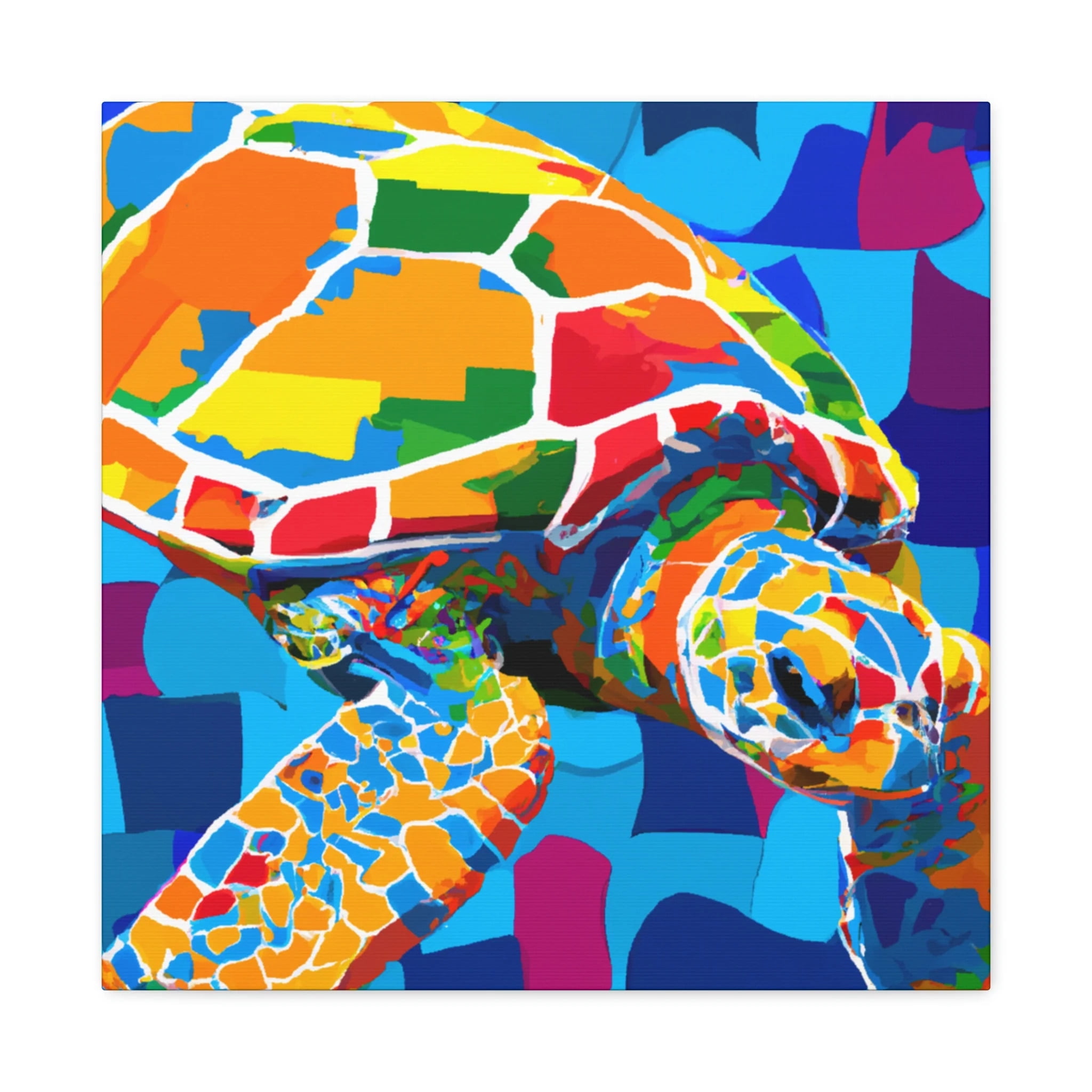 Sea Turtle Pop Art Canvas