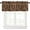 Style-1, variant on Coffee Kitchen Valances Curtain,Vintage Hand Painted Art Brick Wall Coffee Theme Print Window Treatment Valance Short Curtain for Living Room Cafe Office 54x18inch