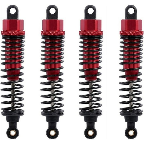 Juego de amortiguadores ajustables para actualización de coche RC 1/10, mejora del rendimiento de la suspensión compatible con aleación de aluminio, absorción de impactos suave y excelente, adecuado