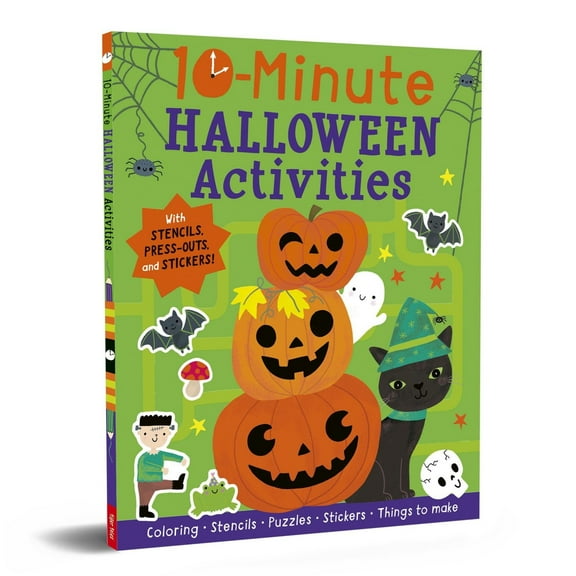 10-Minute Halloween Activities: With Stencils, Press-Outs, and Stickers!