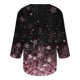 thumbnail image 4 of ICHUANYI Clearance Women's Fashion Three Quarter Sleeve Retro V-Neck Easter Printed Loose Tops Blouse(Black, S) ICHUANYI WER2023081510382, 4 of 5