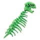 thumbnail image 2 of Disfraz de esqueleto de dinosaurio 3D para Halloween, ideal para representaciones teatrales y juegos de simulación realistas. Verde, 2 of 9