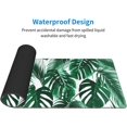 thumbnail image 4 of Tropical Palm Leaf Gaming Mouse Pad 35.4×15.7inch with Stitched Edges Extended Waterproof Desk Pads Non-Slip Rubber Base Large Keyboard Mat Computer Gaming Mousepad for Work/Office/Home, 4 of 6
