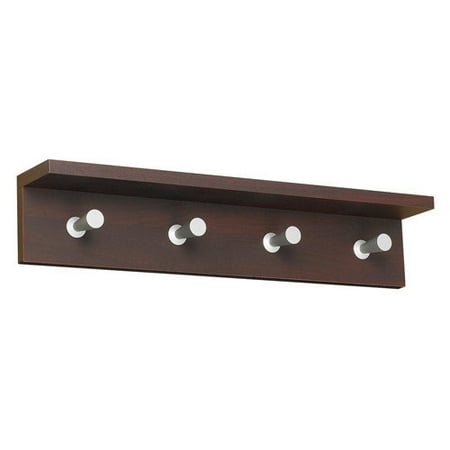 Safco Products Company Contempo Wood Wall Rack with Four Hooks