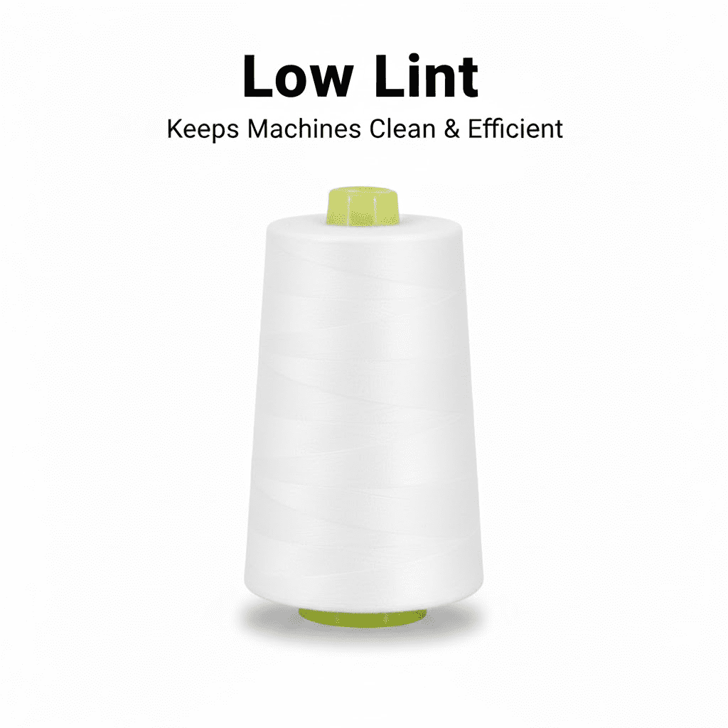 Sedona Designz 6000 Yard Spool White Sewing Thread 100 Percent Polyester All Purpose Overlock Cone