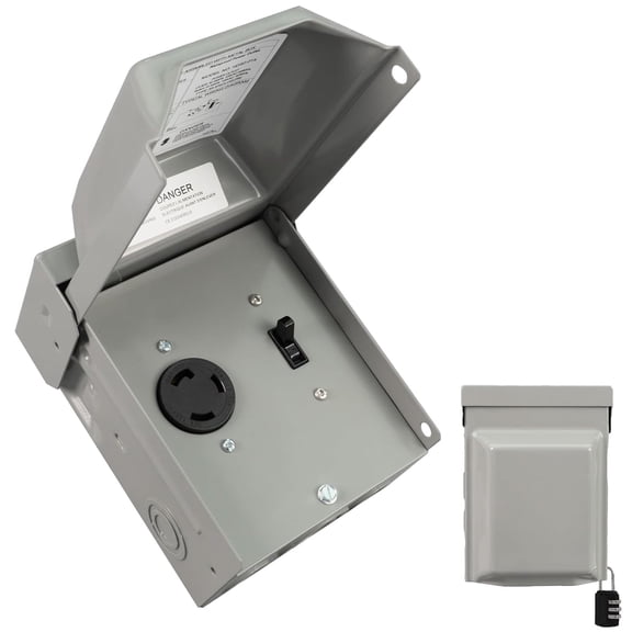 HIITIO 30A L5-30R Twist-Lock with Switch, ETL Listed Generator Control 125V