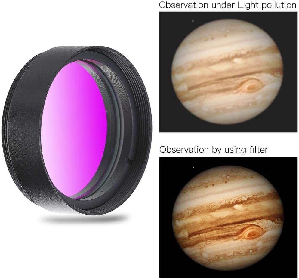 1.25 Inch UHC Deep Sky Filter Astrophotography to Improve The Image Contrast,Reduces Light Pollution,for Telescope Eyepiece Telescope Filter