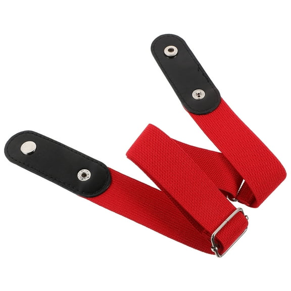 Lazy Belt Buckleless Shorts for Women Leather Belts Without Buckles and Miss