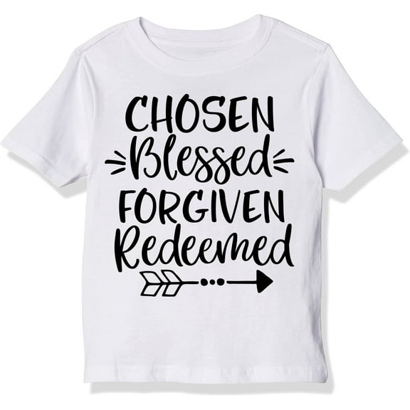 Chosen Blessed Easter Shirt T-Shirt For Little and Big Boys/Girls Size 4-5