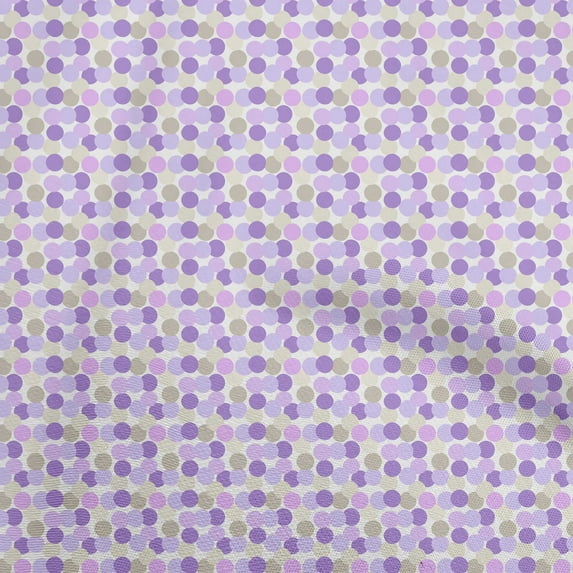 oneOone Cotton Flex Violet Fabric Dot Sewing Fabric By The Yard Printed Diy Clothing Sewing Supplies 40 Inch Wide