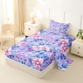 thumbnail image 2 of Erosebridal Watercolor Flowers Twin Sheet Sets 3pcs For Teens Adults,Chic Floral Bedding For Girls, 2 of 5