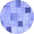 thumbnail image 1 of Ahgly Company Indoor Round Patchwork Blue Transitional Area Rugs, 8' Round, 1 of 4