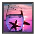thumbnail image 2 of Cuadros Decorativos Playa Cristal Estampado Punto de Cruz 11CT Impreso DIY Bordado 40x40cm (D) Wdftyju embutido en tela, 2 of 9
