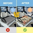 thumbnail image 4 of HUIACONG Hummingbird Flower Golf Cart Covers Seat Easy to Install Anti-Slip Golf Cart Cover Protector Comfortable All-Season Protection Fit Most Cars EZGO Yamaha Club Car, 4 of 7
