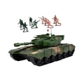 thumbnail image 2 of lionlar Diecast Tank Toys Engineering Car Toy Rotating Turret Construction Toy Cars Tank Green, 2 of 9