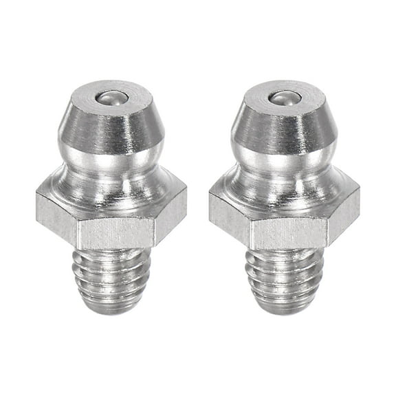 Uxcell Metric Stainless Steel Straight Hydraulic Grease Fitting M5 x 0.8mm Thread 2 Pack