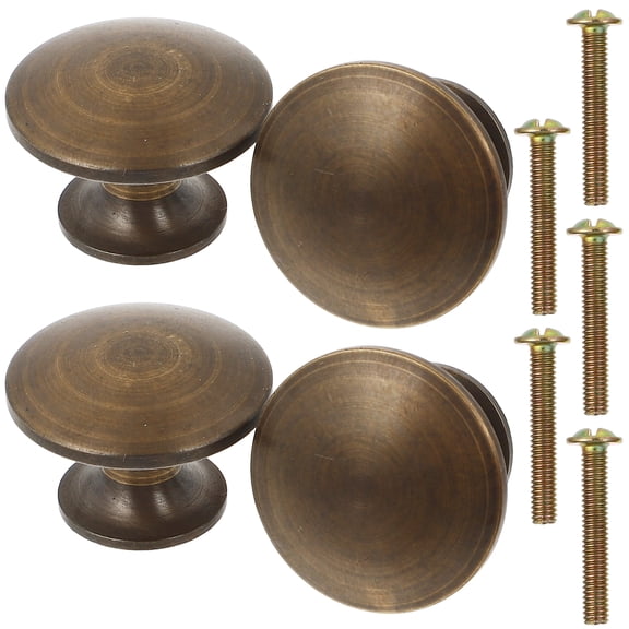 Round Cabinet Door Knobs Brushed Nickel Drawer Handle Dresser