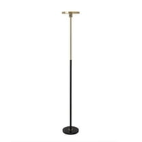 NOVA OF CALIFORNIA Redondo Torchiere Floor Lamp - Matte Black, Dimmer Switch
