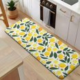 thumbnail image 5 of Yellow Lemon Fruits GreenLeaves Pattern Kitchen Rug Mat,Kitchen Runner Rugs Non Skid Washable,Decorative Kitchen Floor Mats for Kitchen,Sink,Laundry,17"x47.2", 5 of 7