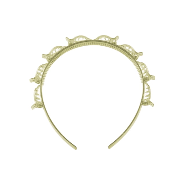 Sonducket Diadema Unisex Alice para hombre y mujer, banda deportiva para el pelo, aro de Metal, flequillo doble, horquilla para el pelo, accesorio para el Accesorio para el cabello amarillo
